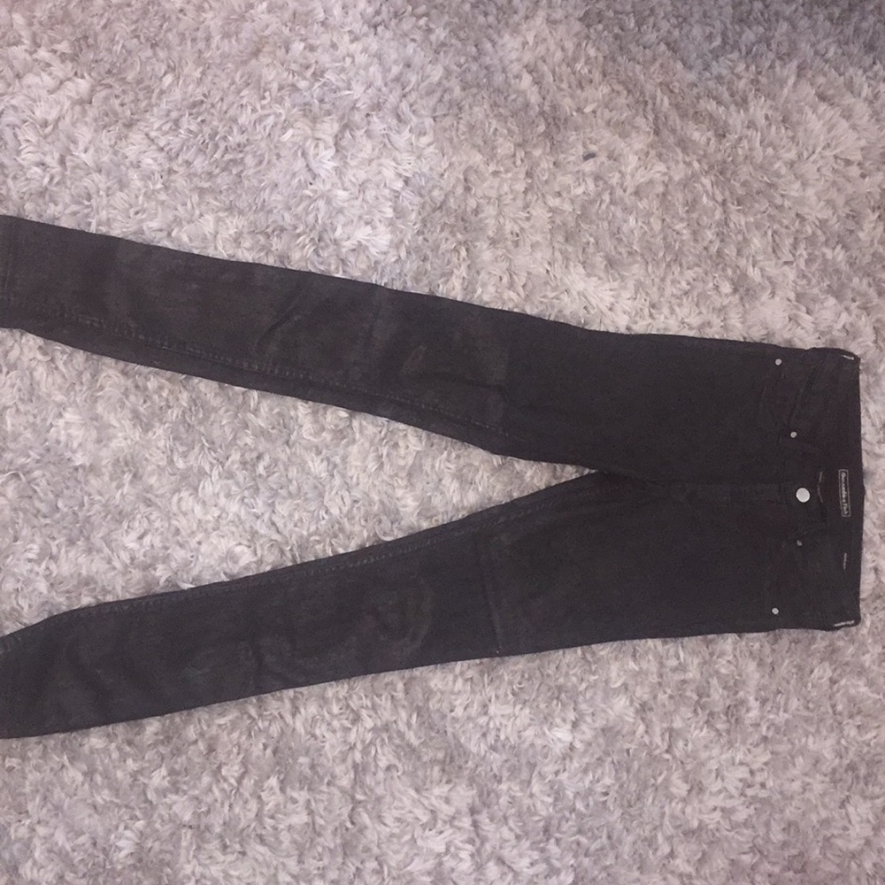 Abercrombie skinny jean shiny black